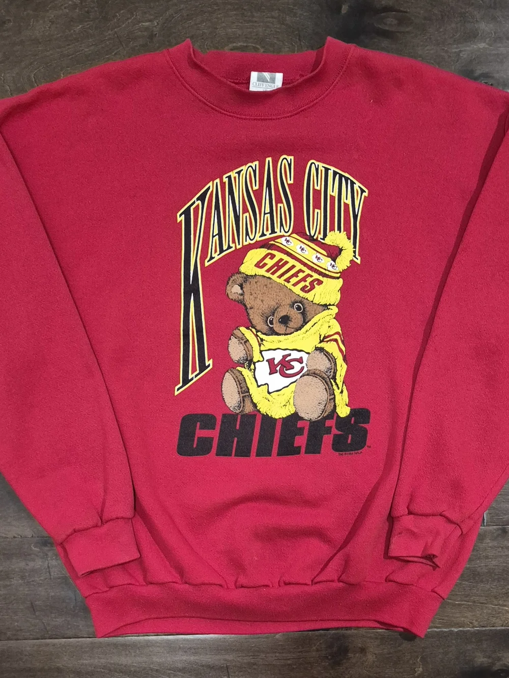 Kansas City Chiefs Red Graphic Teddy Sweatshirt
